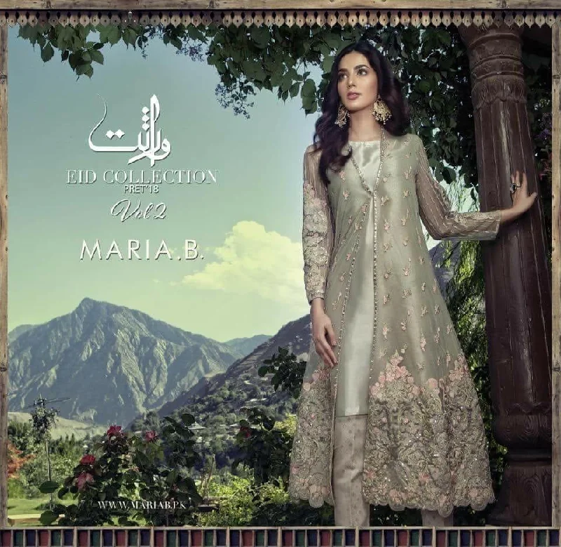 Green sexy dresses for a fresh and vibrant styleGreen sexy dresses for a fresh and vibrant styleMaria B Net Dresses - Embroidered Net Dupatta - Replica - Unstitched