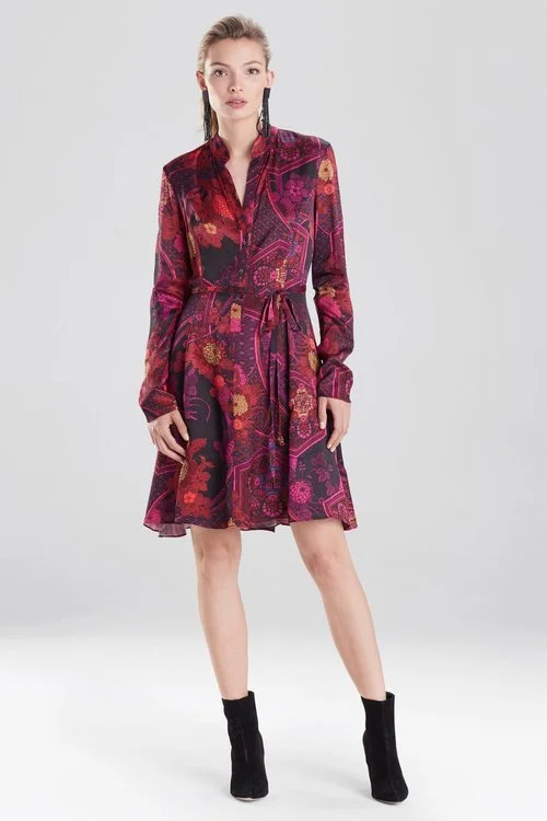 Sexy New Year's Eve dresses for a glamorous countdownSexy New Year's Eve dresses for a glamorous countdownGarden Tapestry Crinkle Satin Shirt Dress