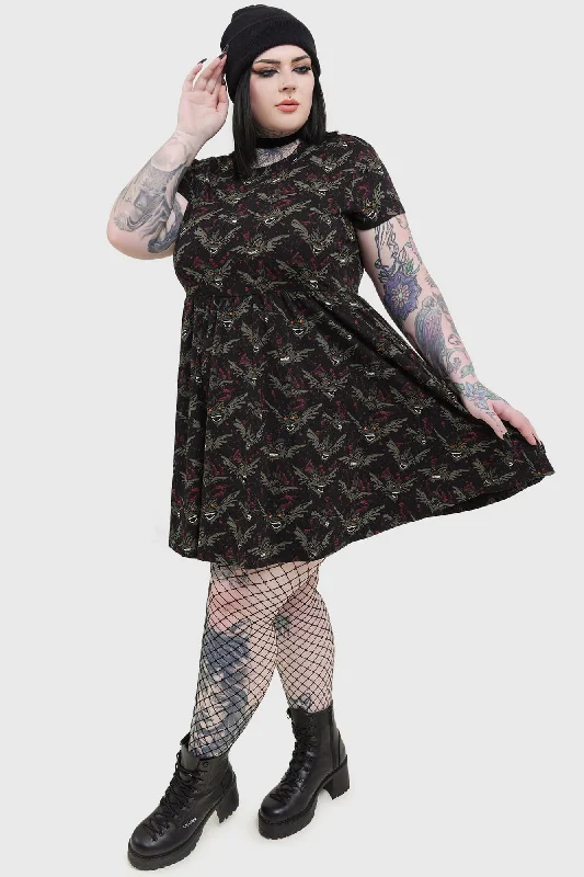 Lace - covered sexy dresses for a feminine allureLace - covered sexy dresses for a feminine allureGremlins After Midnight Skater Dress [PLUS]